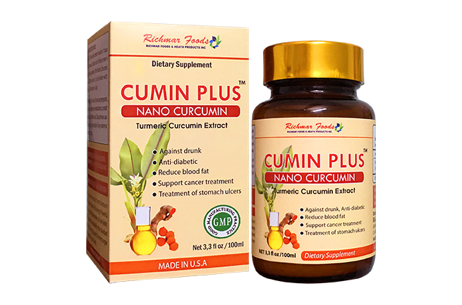 Nano Curcumin - Cumin Plus, hỗ trợ giải rượu, điều trị dạ dày hiệu quả hàng đầu