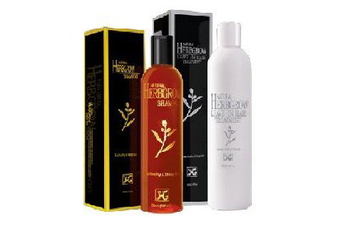 Herbgrow Shampoo and Herbgrow Leave in Hair Treatment - Dầu gội Trị Rụng Tóc bộ 2 sản phẩm