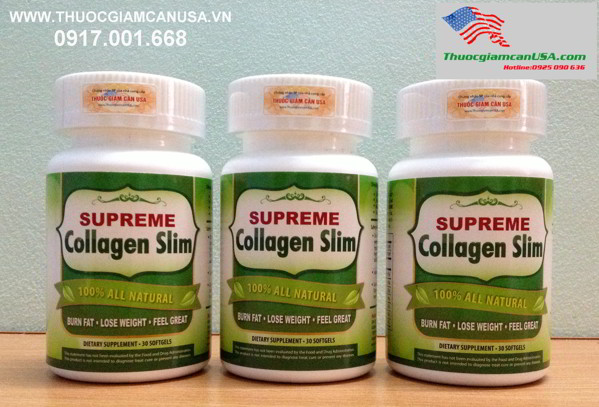 Supreme Collagen Slim, Viên uống giảm cân cho người khó giảm cân